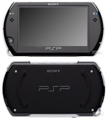 Front and back of the PSP Go.