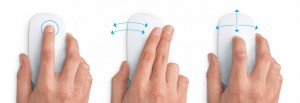 Performing Swipes on Apple's Magic Mouse