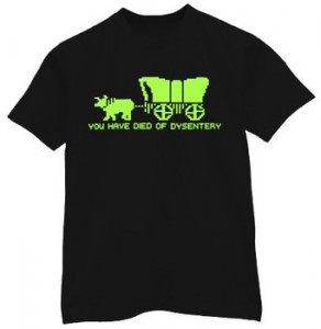 Oregon Trail Game - Died of Dysentery Shirt